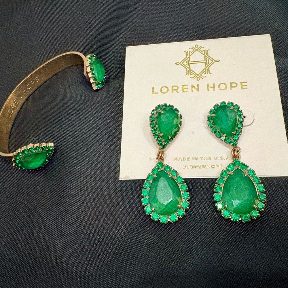 Loren Hope Abba Earrings and small Sarra Cuff